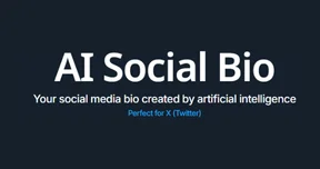 AI Social Bio interface screenshot